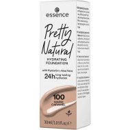 essence - Moisturizing foundation Pretty Natural - 100: Warm Caramel