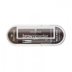 essence brow powder set 02 dark & deep 2,3g